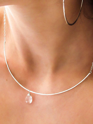 Gemstone Collar Necklace - Crystal Quartz