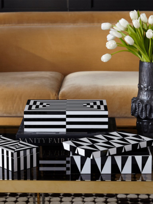 Medium Op Art Lacquer Box