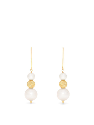 Effy 14k Yellow Gold Cultured Fresh Water Pearl Earrings