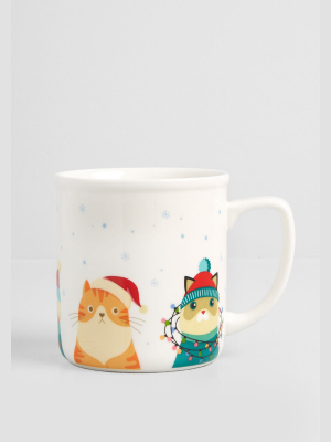 Festive Felines Ceramic Mug