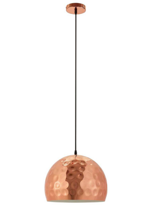 Darwin Half-sphere Pendant Light Rose Gold