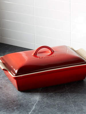 Le Creuset ® Heritage Covered Rectangle Cerise Red Baking Dish