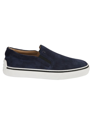 Tod's Contrast Trim Loafers