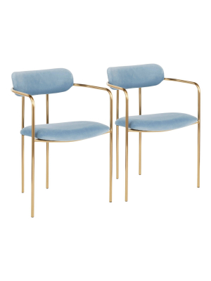 Set Of 2 Demi Contemporary Chair - Lumisource