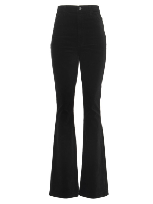 J Brand 1219 Runway High-rise Boot Cut Velvet Jeans