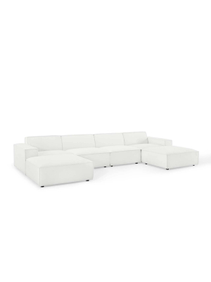 6pc Restore U Shaped Sectional Sofa - Modway