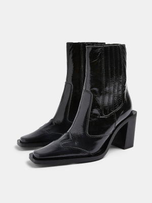 Hondouras Black Western Leather Boots