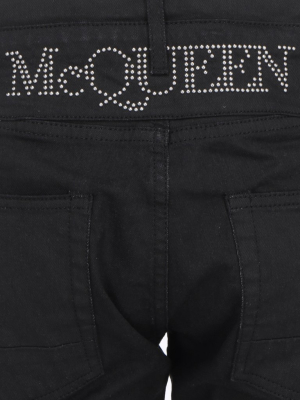 Alexander Mcqueen Logo-embellished Jeans