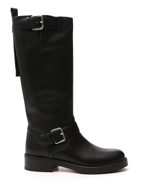 Redvalentino Buckled Biker Boots