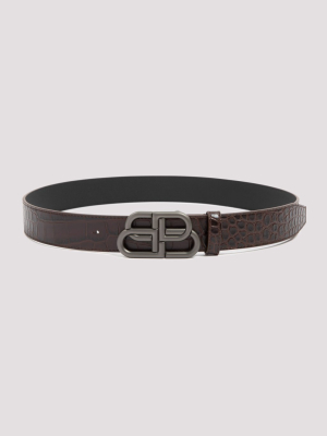 Balenciaga Embossed Bb Logo Belt