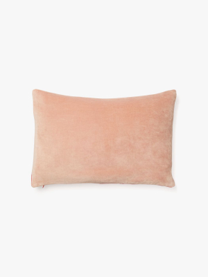 Scallop Row Reversible Velvet Pillow