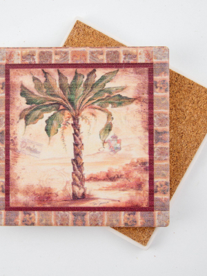 Thirstystone Palm Ii 4 Piece Occasions Coaster Set