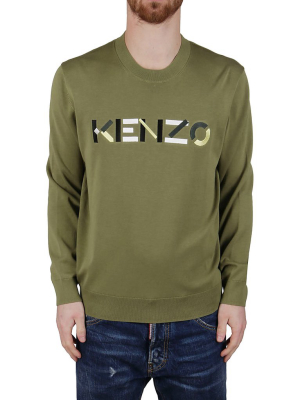 Kenzo Logo Embroidered Knit Jumper