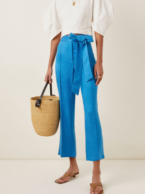 Gemma Moiré Cropped Trousers