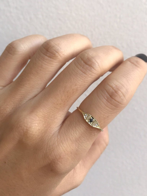 Black Diamond Mini Deco Point Ring