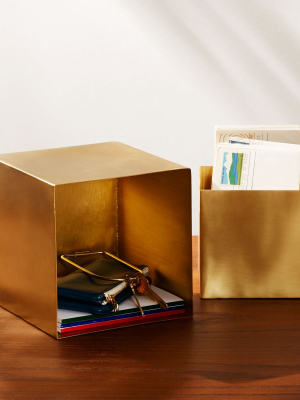 2-piece Small Solid Brass Studio Storage Box Set
