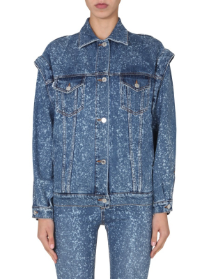 Msgm Shoulder Detailed Denim Jacket