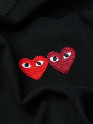 Double Heart Patch T-shirt