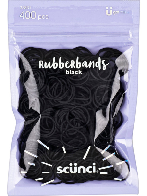 Scunci Scunci Hair Elastics - Black - 400ct