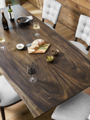 Rocky Dining Table - Smoked Saman