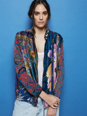 Vivienne Upcycled Scarves Bomber