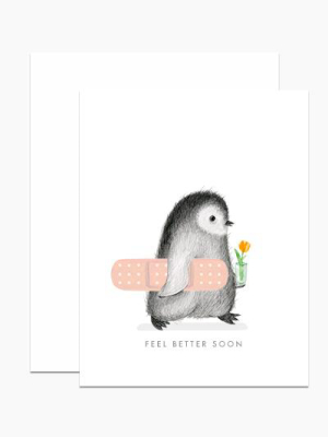 Feel Better Penguin Card - Dh3