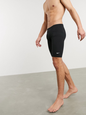 Nike Swimming Jammer With Small Swoosh In Black