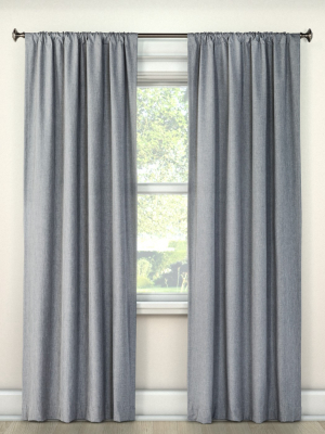 Heathered Thermal Room Darkening Curtain Panel - Room Essentials™