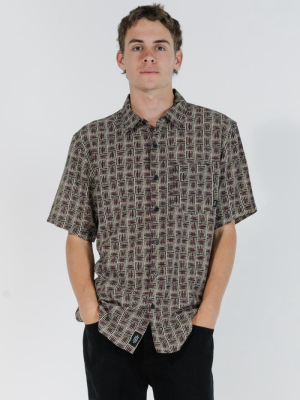 Disclosure Short Sleeve Shirt - Tan