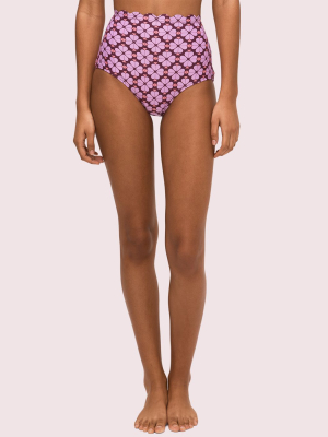 Spade Flower High-waist Bikini Bottom