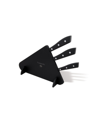 Compendio 3pc Polished Knife Set - Lucite