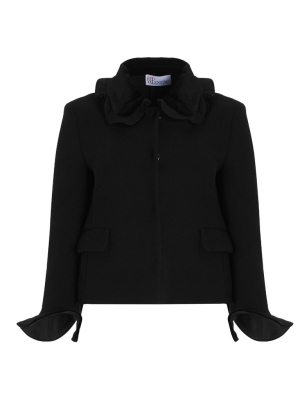 Redvalentino Ruffle Collar Jacket