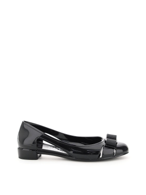 Salvatore Ferragamo Vara Bow Jelly Ballet Flats