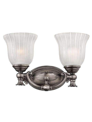 Bath Francoise Bath Two Light Polished Antique Nickel