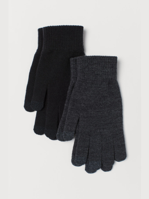 2-pack Touchscreen Gloves