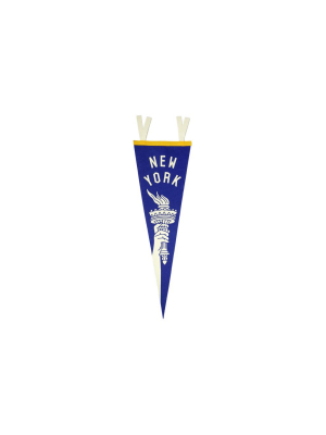 New York Torch Pennant • United By Blue X True Hand Society X Oxford Pennant Original