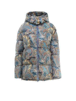 Etro Paisley Printed Padded Jacket