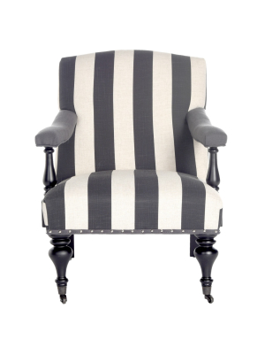 Upholstered Chair Black White - Safavieh