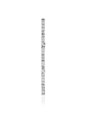 Stick 14k White Gold, Diamond Single Earring