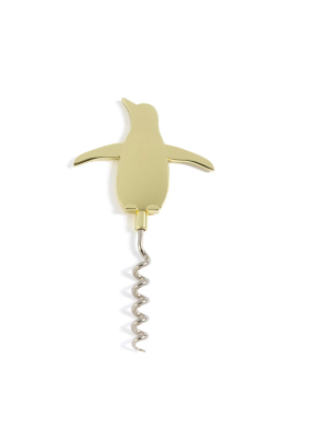 Penguin Corkscrew - Gold - Shiraleah