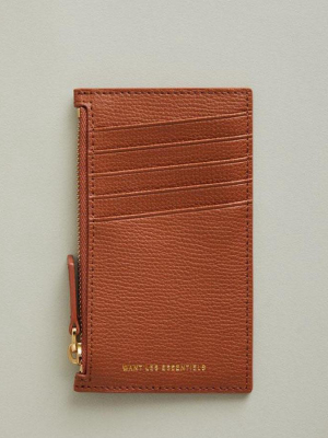 Adana Zipped Leather Cardholder