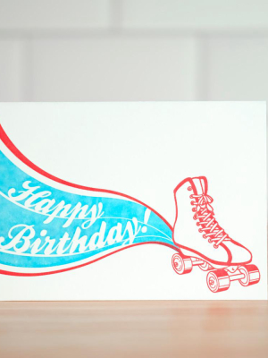 Retro Skate Birthday Card