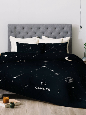 Cuss Yeah Designs Cancer Star Constellation Comforter Set - Deny Designs