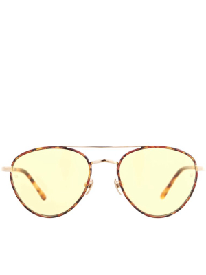 Aviator Sunglasses (lfl954c7sun-gold-yellow)