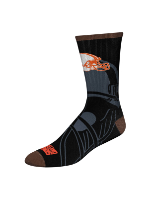 Nfl Cleveland Browns Tone Black Crew Socks