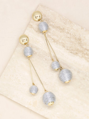 Globetrotter Earrings In Silver And Gold