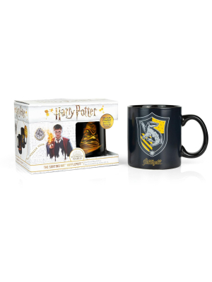 Seven20 Harry Potter Hufflepuff 20oz Heat Reveal Ceramic Coffee Mug | Color Changing Cup