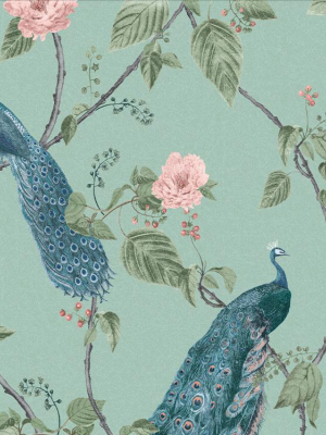 Resplendence Wallpaper In Aqua From The Exclusives Collection By Graham & Brown