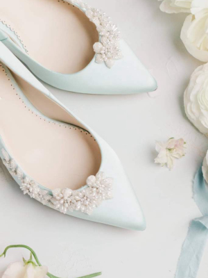 Blue Wedding Shoes Flats, Blue Flats