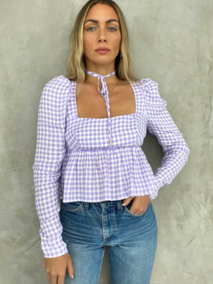 Hough Top - Lilac Gingham